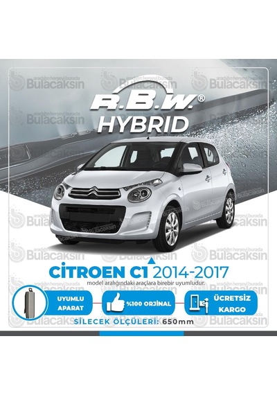 Citroen C1 Ön Silecek Takımı (2014-2017) RBW Hibrit