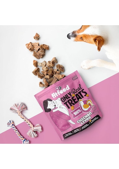 Fitfeed Freeze-dried Çiğ Tavuk Ciğer Köpek Ödül Maması 40g