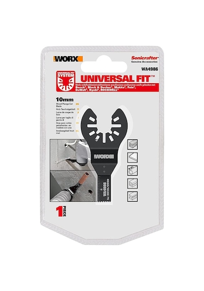 WORX WA4986 Çok Amaçlı Raspalama Makinası İçin 10x20mm Metal, Ahşap, Fiberglas, PVC Universal Hassas Kesme Bıçağı