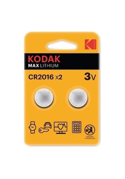 Kodak 2 Adet Ultra Lityum Cr2016 Para Pil