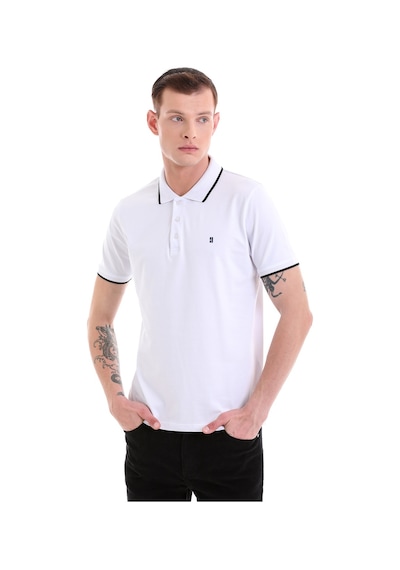 Hatemoğlu Beyaz Regular Fit Düz 100% Pamuklu Polo Yaka Tişört 35361023C008 Beyaz