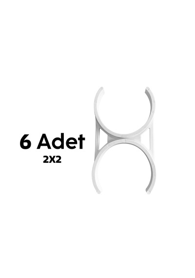 2x2 6 Adet Tatlandırıcı-mineral-alkali Filtre Kelepçesi