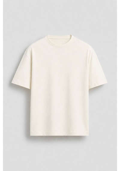 Antioch Pamuklu Erkek T-shirt Ekru