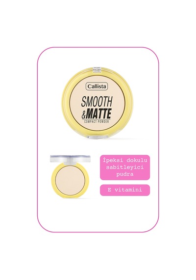 Callista Smooth Matte Compact Powder Mat Görünümlü Pudra 50