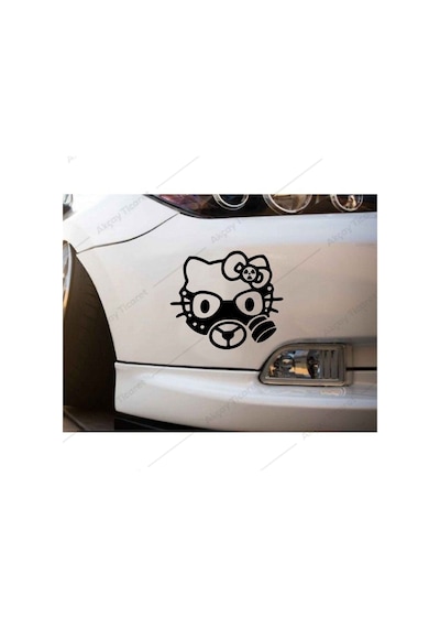 Hello Kitty Sticker Gaz Mazkesi Sticker Araba Oto Sticker