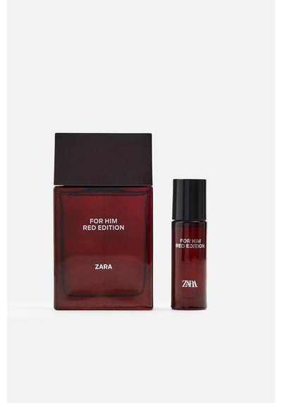 Zara For Him Red Edition Edt 100ml + 12ml Men Eau De Parfum Erkek Fragrance Perfume Amber - Misk
