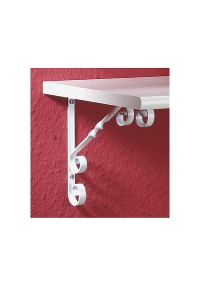 Eym 12 Adet Burgulu 20 X 30 Cm Dekoratif Raf Altı Ayağı Konsol Beyaz Çok Renkli Eym 12 Adet Burgulu 20 X 30 Cm Dekoratif Raf Altı Ayağı Konsol Beyaz Çok Renkli