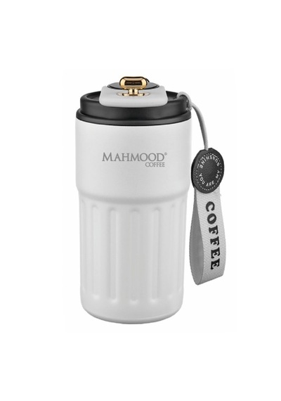 Mahmood Coffee Dereceli Beyaz Termos 440 Ml