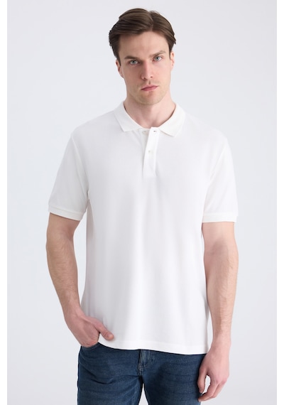 D's Damat Ds Damat Regular Fit Beyaz Pike Dokulu %100 Pamuklu T-shirt 4hc14tv02002m 801