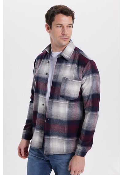 Tudors Erkek Regular Fit Rahat Kesim Kışlık Kareli Oduncu Gömlek-42108 Gri Tudors Erkek Regular Fit Rahat Kesim Kışlık Kareli Oduncu Gömlek-42108 Gri