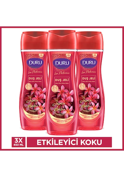 Duru Lux Perfumes Jasmin Amber Duş Jeli 3 x 450 ML