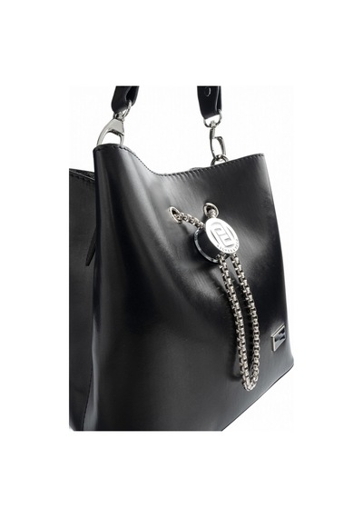 Silver & Polo Silver Polo Siyah - Siyah Düz Cilt Kadın Çapraz Çanta Sp967