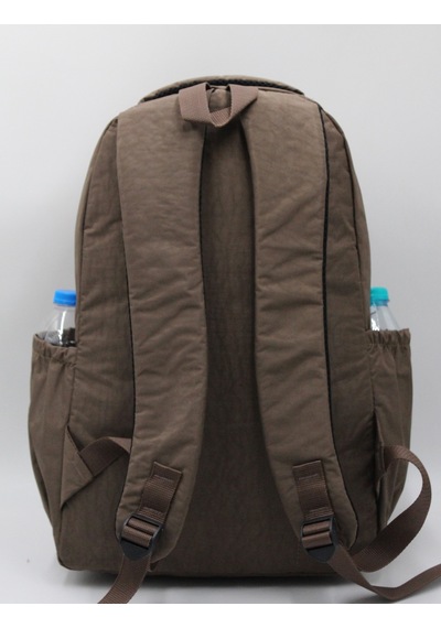 Suya Dayanıklı Krinkıl Kumaş Vizon Unisex Okul Çantası 18