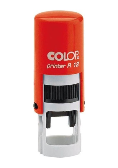 Colop R12 Yuvarlak Kırmızı Kasa Kırmızı Keçe - 12 MM