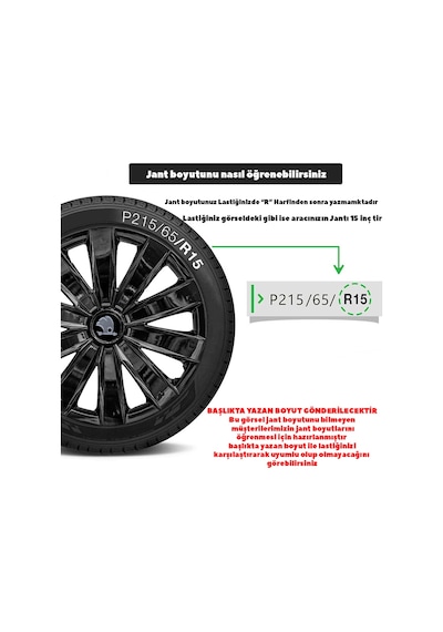 Skoda 16 İnç Jant Kapağı Amblemli Piano Black 4'lü Takım 213