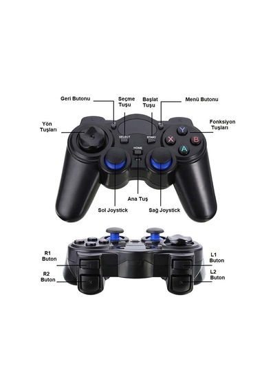 Tr Kablosuz Telefon Tablet Oyun Kolu 2.4ghz Android Uyumlu Pc/tv/tv Box / Ps3 Uyumlu Gamepad