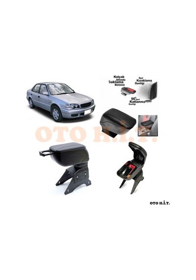 Toyota Corolla 2000-2002 Uyumlu Kol Dayama Ve Kolçak Sürgülü