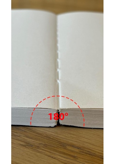 Özel Tasarım Kraft Kapaklı A5 Çizgisiz Not Defter - 180 Derece Açılabilir, Sırtı Dikişli,%100 El İşçiliği, Ofis İçin İdeal, Planlayıcı Enzo Sayfa