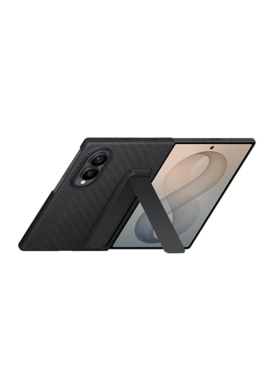 Samsung Galaxy Uyumlu Z Fold8 Standlı Karbon Kılıf