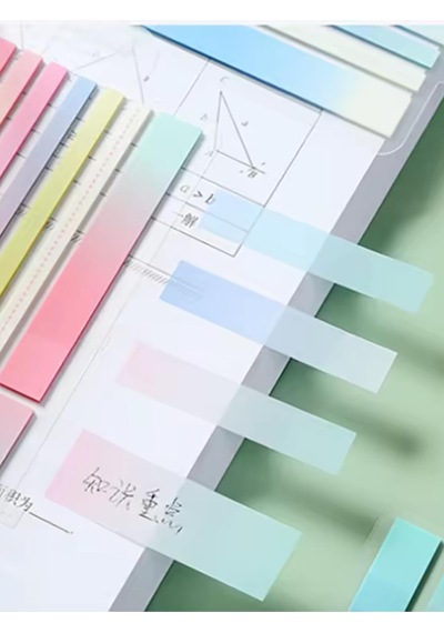 Şeffaf Renkli Yapışkanlı Not Kağıdı Karma Şerit Karma Şerit 1