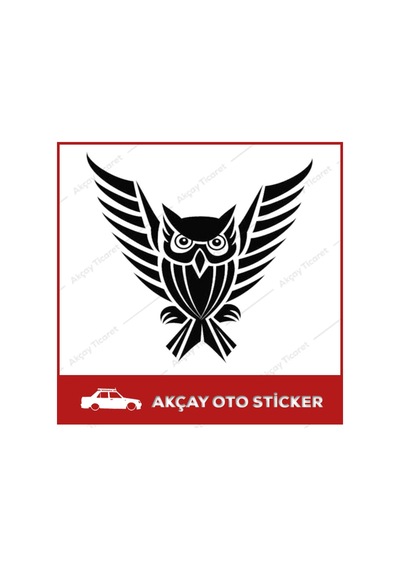 Baykuş Sticker Oto Sticker Baykuş Araba Sticker