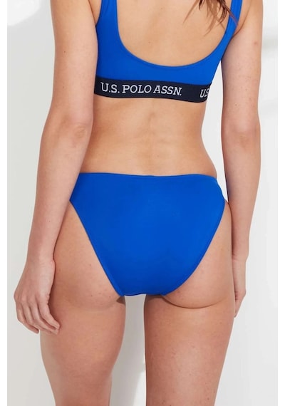 U.S. Polo Assn. Kadın Saks Mavi Ince Kenar Bikini Alt Saks Mavi