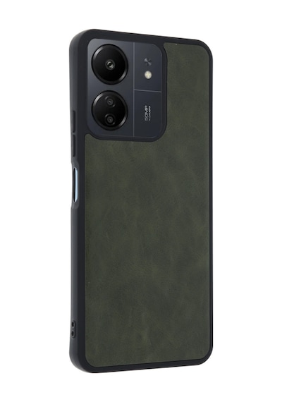 Xiaomi Redmi 13c Uyumlu Kılıf Aras Deri Kapak - Açık Yeşil