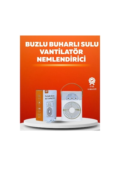 Ceylan Adam Mini Usb Klima Fan 3 Kademeli Spreyli Hava Soğutucu, Taşınabilir