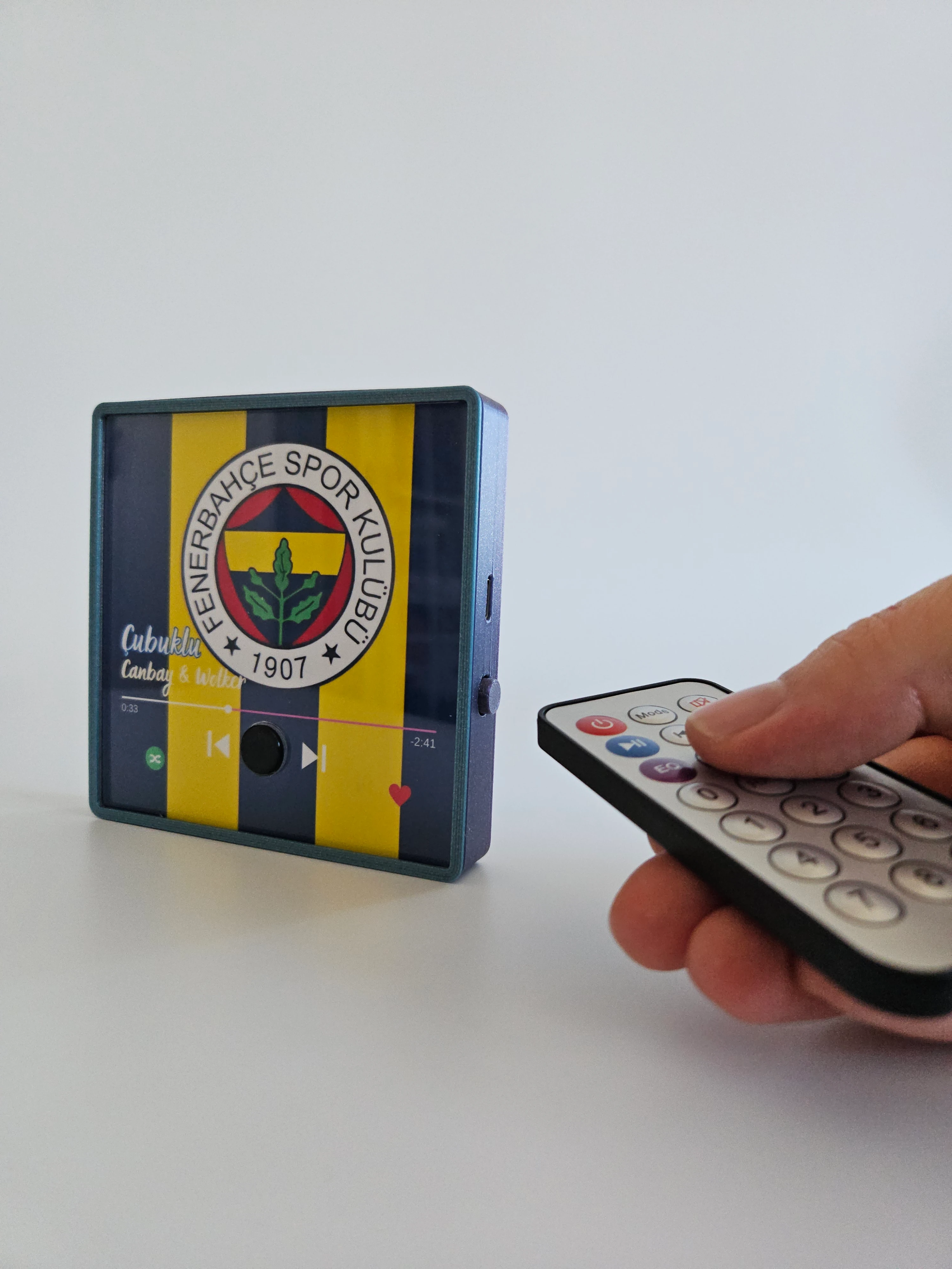 Kişiye Özel Müzikli Magnet Hediyesi Mavi Mor