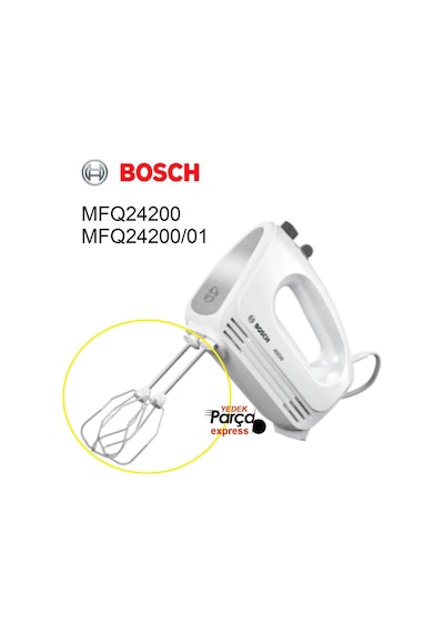Mfq24200 Mikser Çırpma Teli Mfq24200/01 Blender Çırpıcı Tel El Mikseri Ucu