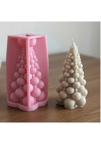 Dekoratif Çam Ağacı Silikon Kalıp 9x5 Cm
