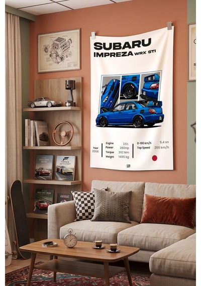 Impreza Wrx Dekoratif Duvar Örtüsü Duvar Halısı Reaste
