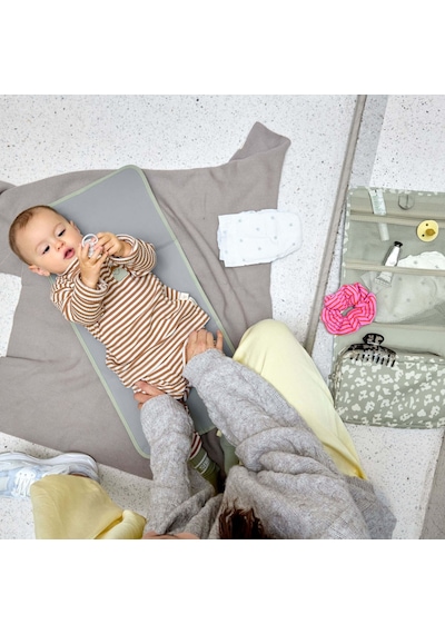 Lassig Pouch Xl Bebek Alt Değiştirme Organizer Light Khaki Çok Renkli