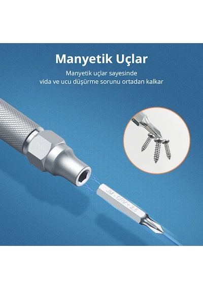 Ugreen 38 Parça Alüminyum Alaşımlı Hassas Elektronikçi Tornavida Seti, 80459