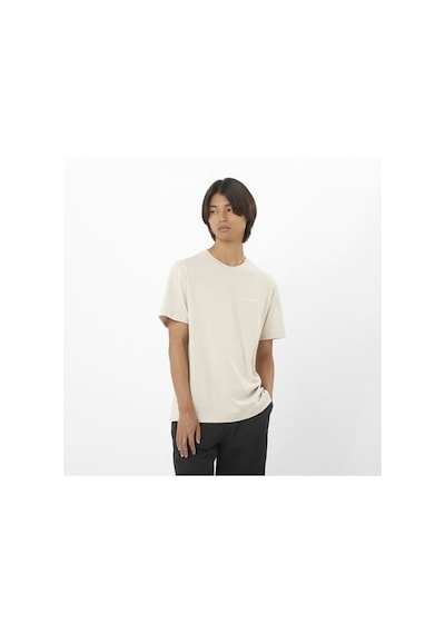 Salomon Logo Tee M Raıny Day// Erk T-shırt Lc2526300 Beyaz