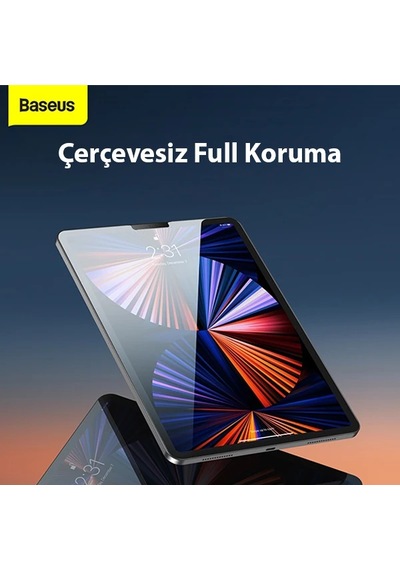 Baseus İpad 9.7 2018 / 2017 / Pro 9.7 / Air 2 / Air Tempered Cam Ekran Koruyucu- 5775 Renk: Şeffaf 2