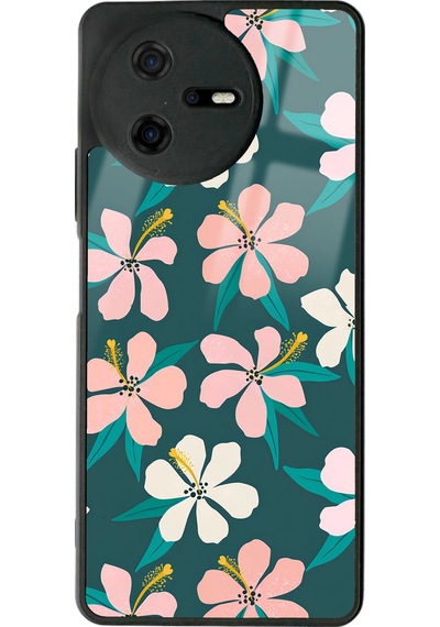 Casper Via A40 Leaf Flovers Tasarımlı Glossy Telefon Kılıfı Çok Renkli