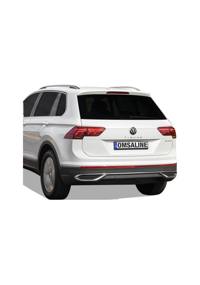 Omsa Vw Tiguan Krom Egzoz Çerçevesi 3 Parça 2020-2023 Arası