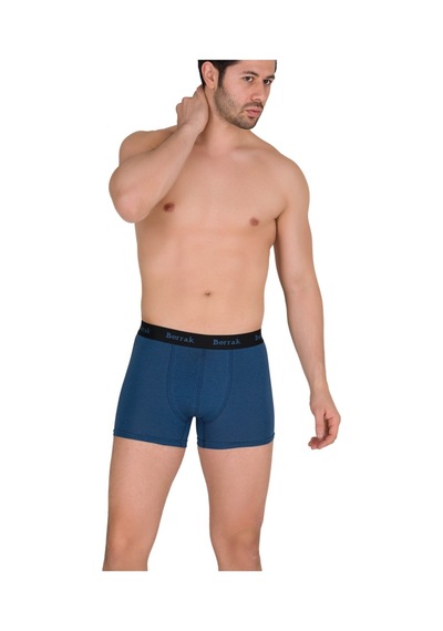 Berrak Erkek Lacivert Modal Likralı Esnek Boxer 001