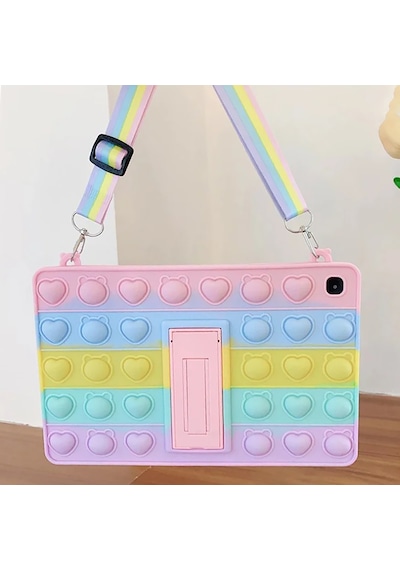Novstrap Apple Uyumlu iPad Air 11 İnç M3/m2 Çip 2025-2024 İle Popit Tablet Kılıfı Askılı Standlı Standlı Kapak
