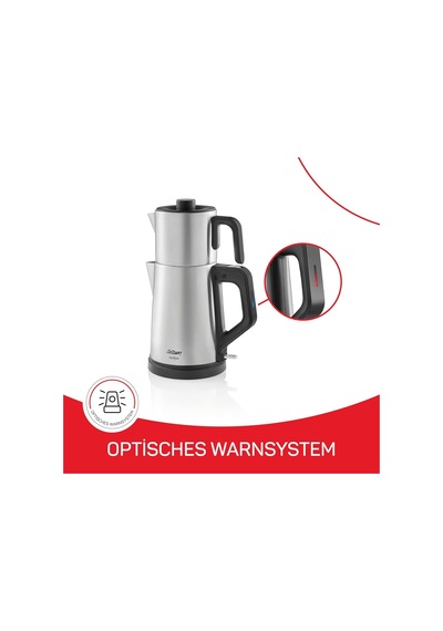Ar3129 Deminde Çay Makinesi 1800w, 1 L Demlik Kapasitesi, Inox Diğer
