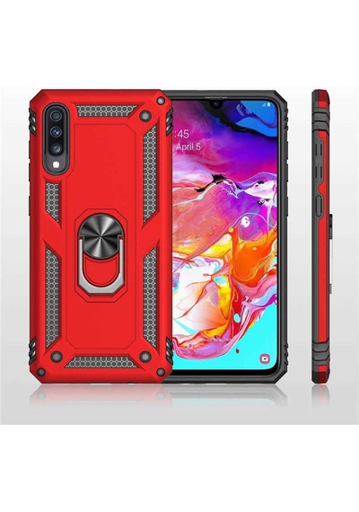 Samsung Uyumlu Galaxy A30s Kılıf Zore Vega Kapak Siyah