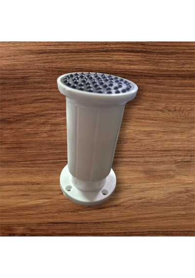 50 Çap 10-12cm Ayarlı Mobilya Ayağı Baza Ayağı Beyaz Açık Gri