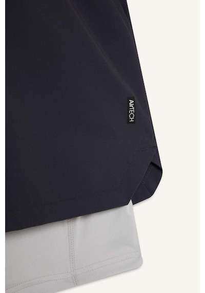 Defacto Defactofit Slim Fit Dar Kesim Sporcu Kısa Paça Şort E9365ax25auar214 Antrasit