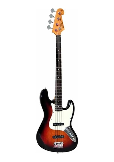 Sx Sjb62+/3ts Bas Gitar, 3-tone Sunburst