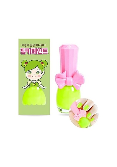 I&apos M Pinky Kids Nail Paint Neon Green Çocuklar İçin Soyulabilir Oje