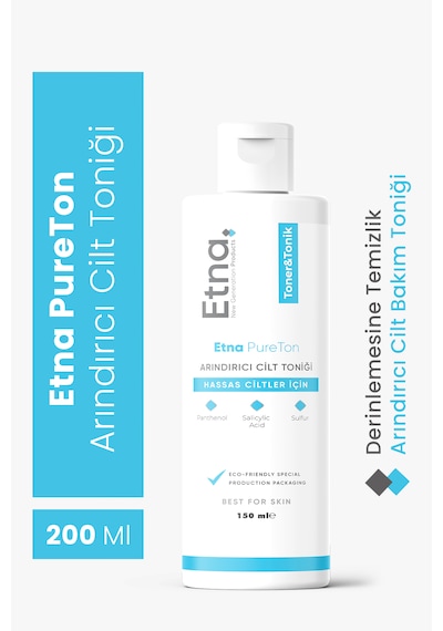 Etna Pharma Pureton Yağ Dengeleyici, Arındırıcı, Gözenek Temizleyici, Hassas Cilt Bakım Toniği 150 Ml