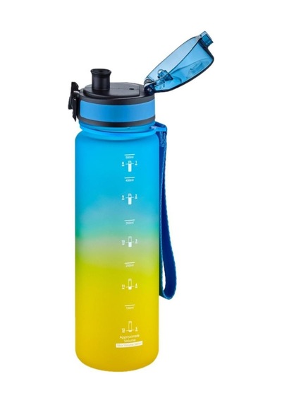Uzspace Tritan Su Matarası 500Ml Vgn3026 Mavi Sarı