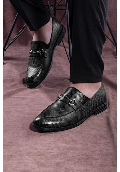 Ancora Hakiki Deri Erkek Klasik Ayakkabı, Loafer Klasik Ayakkabı, Makosen Ayakkabı