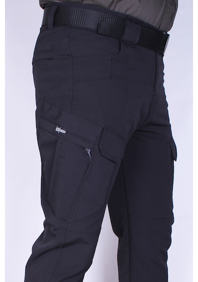 Nikbin Tactical Taktik Pantolon Outdoor Kargo Cep Likrali Yazlık -siyah siyah